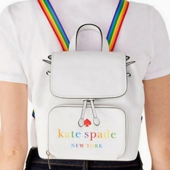 NWT Kate♠️Spade Darcy Flap Pride?Rainbow Backpack